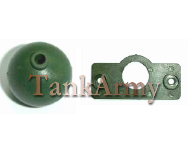 King Tiger machine gun ball mount and plate (desert color) - Click Image to Close